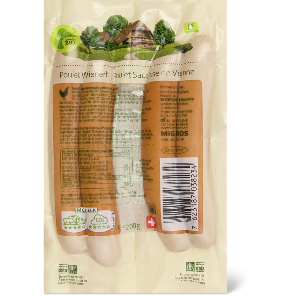 Poulet Wienerli Bio