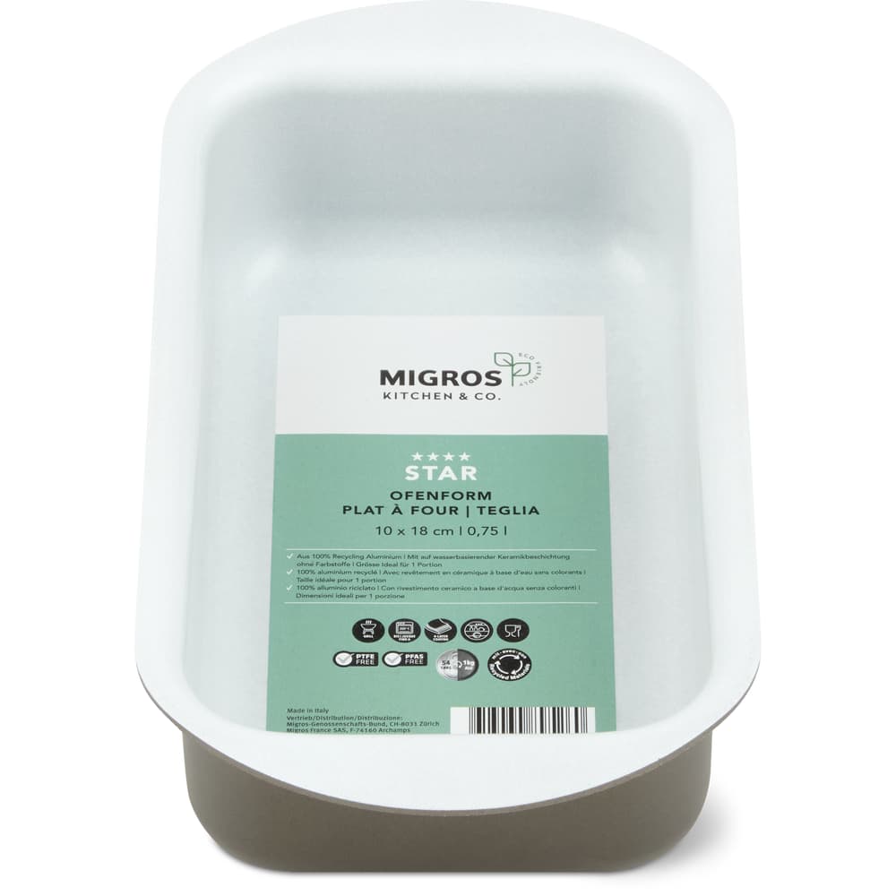 Migros Kitchen & Co. Star Ofenform 10 x 18 cm, braun