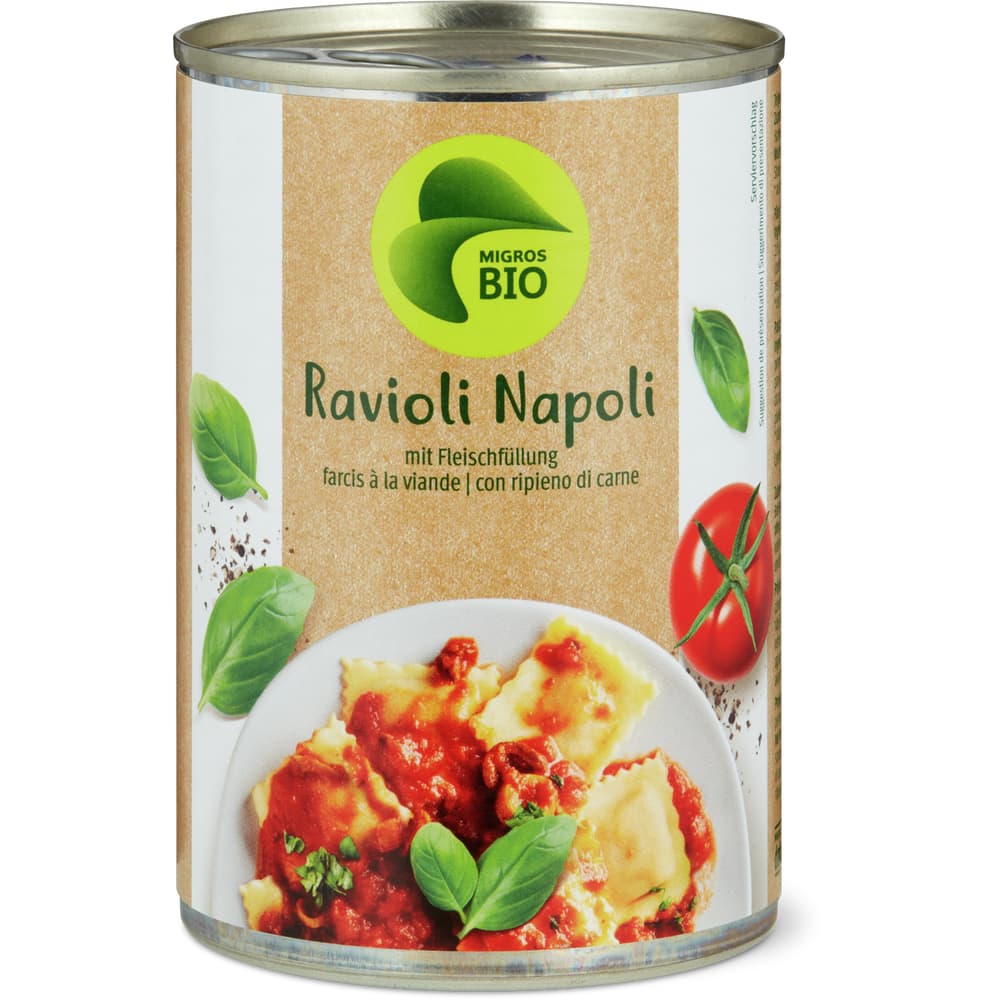 Migros Bio Ravioli Napoli mit Fleischfüllung