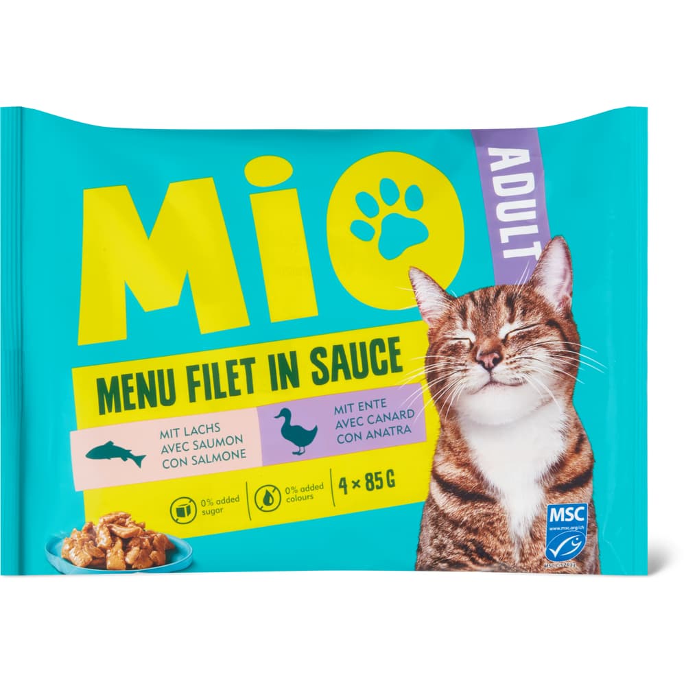 Mio Häppchen in Sauce Ente, Lachs