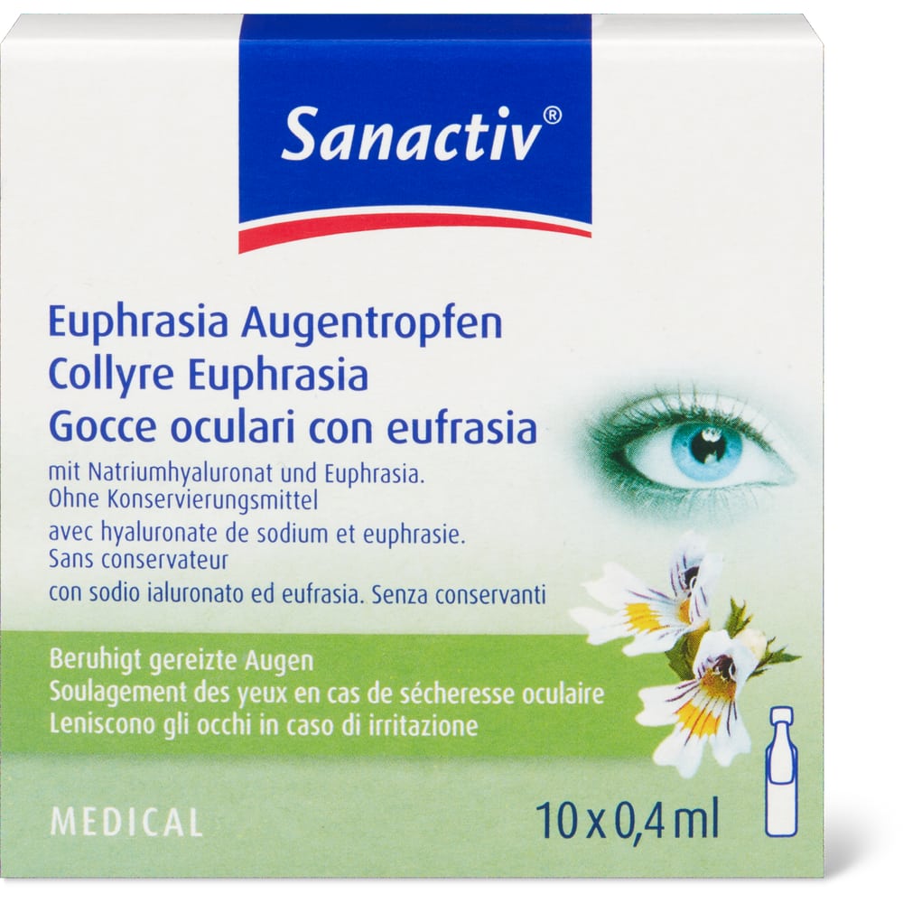 Sanactiv Euphrasia Augentropfen Ampullen