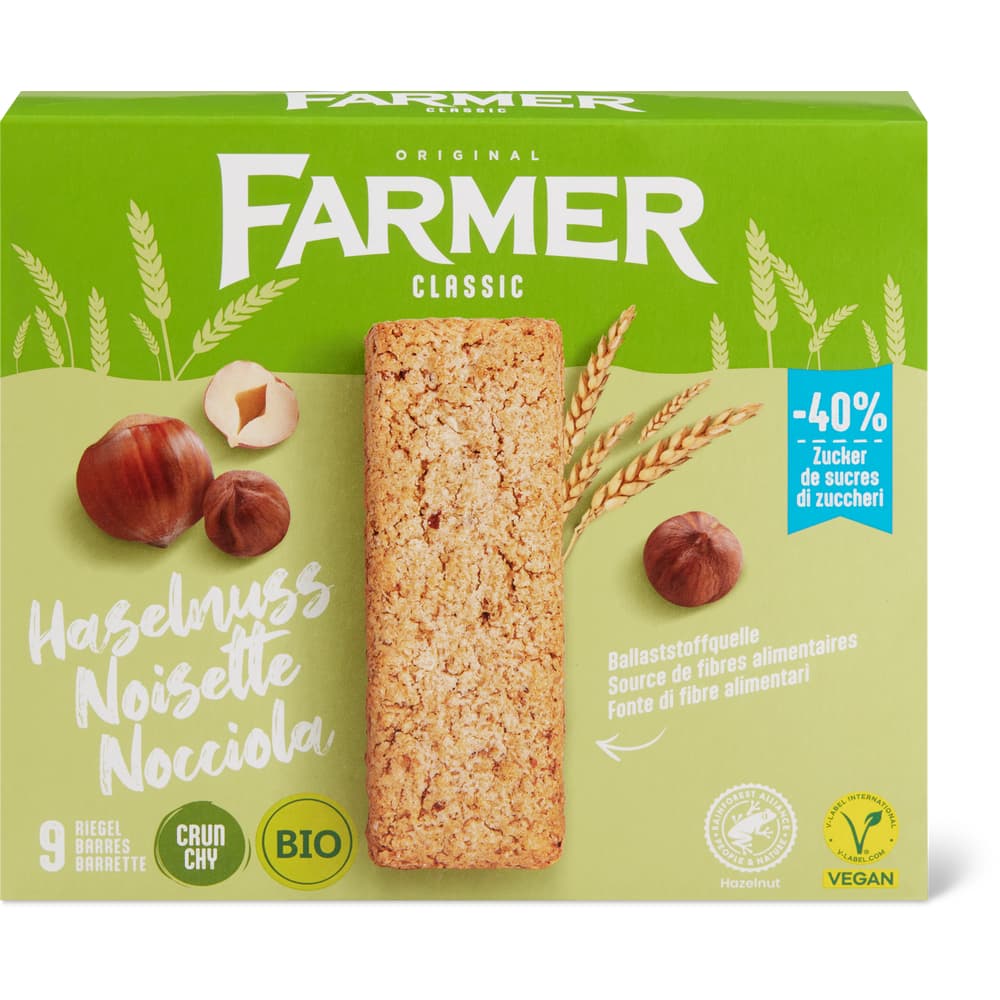 Farmer Classic Bio Getreideriegel Haselnuss
