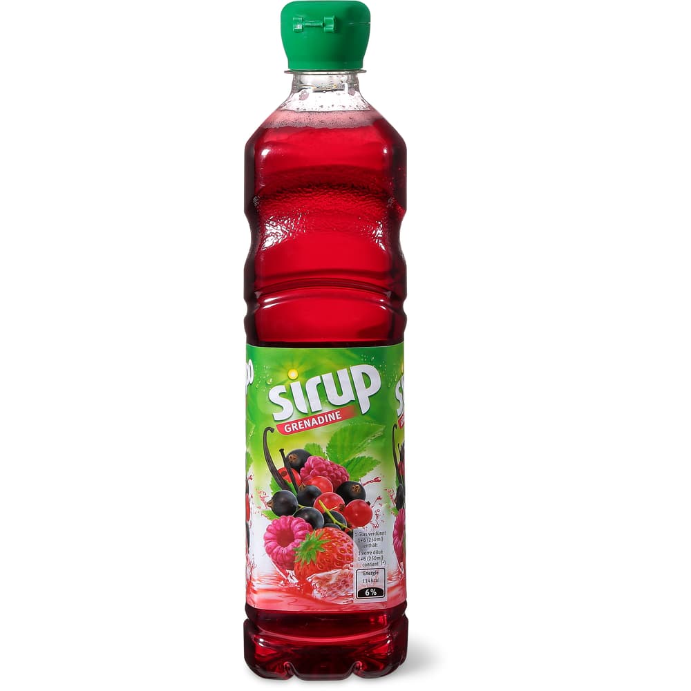 Sirup Sirup Grenadine mit Aromen und Vanille-Extrakt