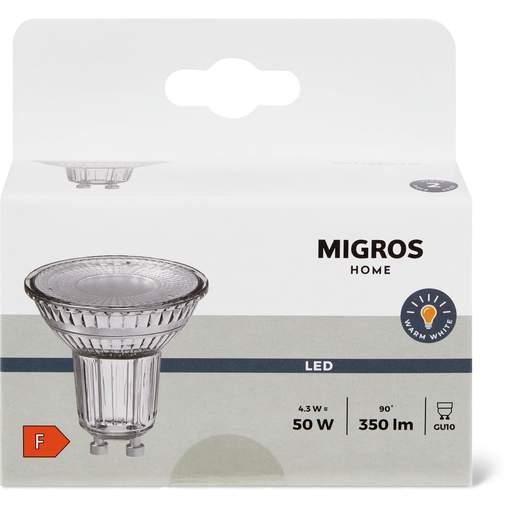 Migros Home Leuchtmittel LED Warm White, GU10, 50W