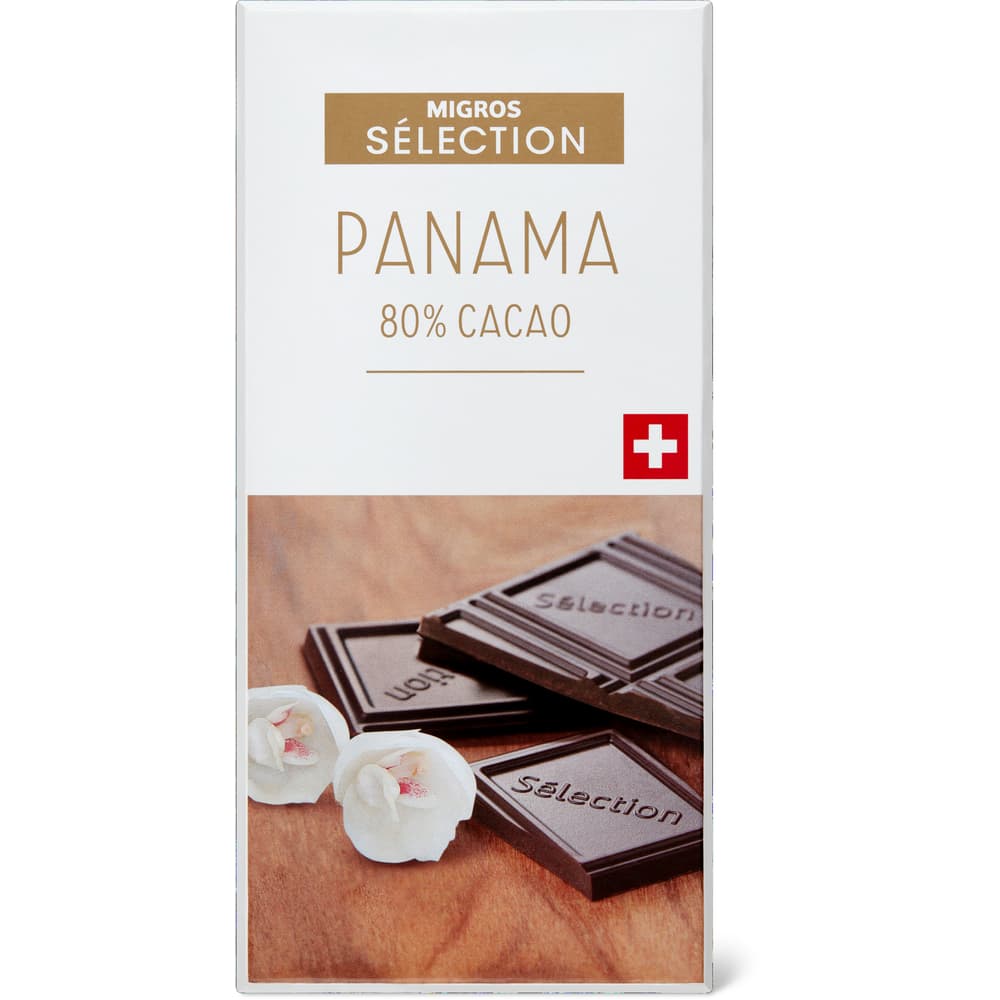Sélection Tafelschokolade Dunkel, 80% Kakao Panama
