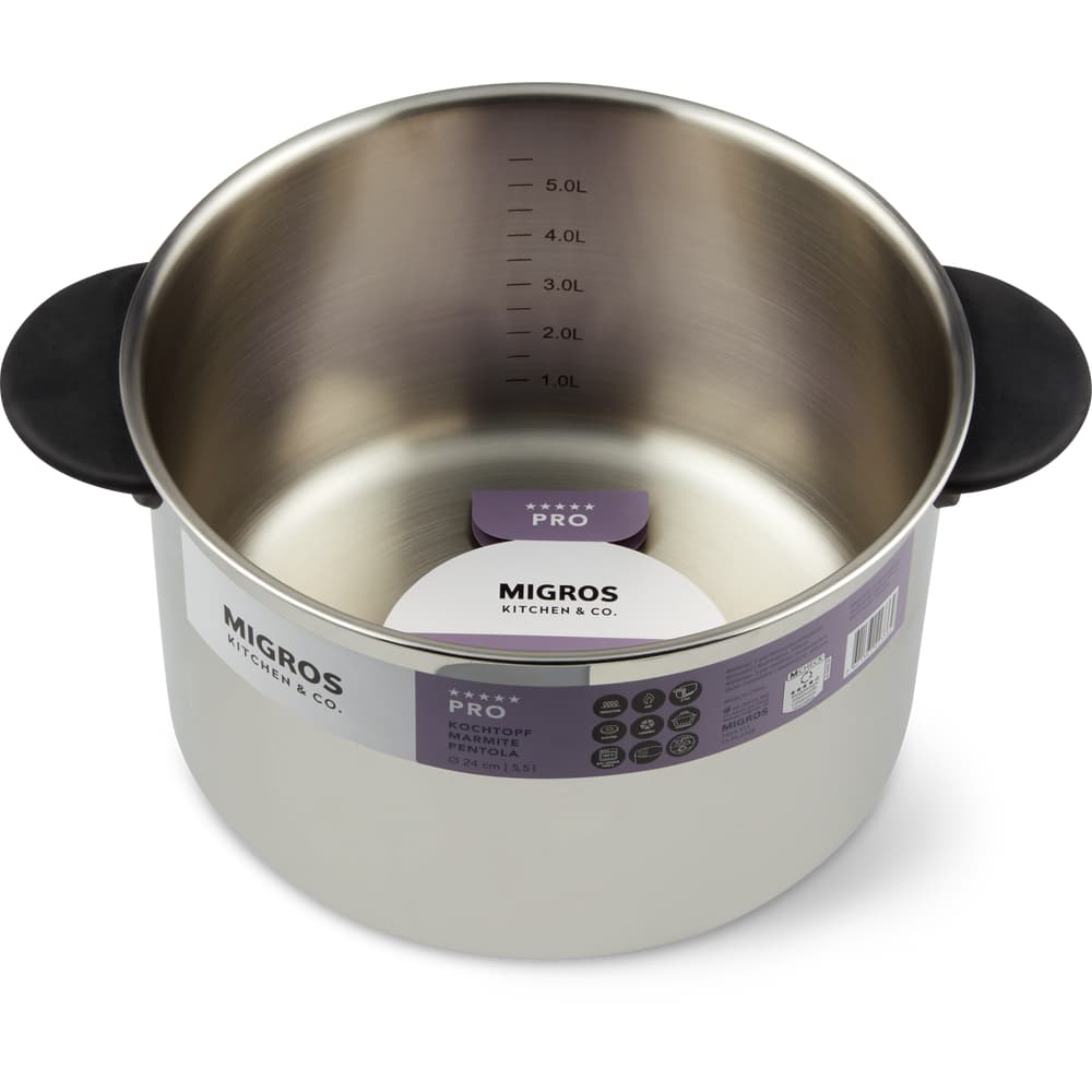 Migros Kitchen & Co. Pro Kochtopf Ø 24 cm, 5.5 L