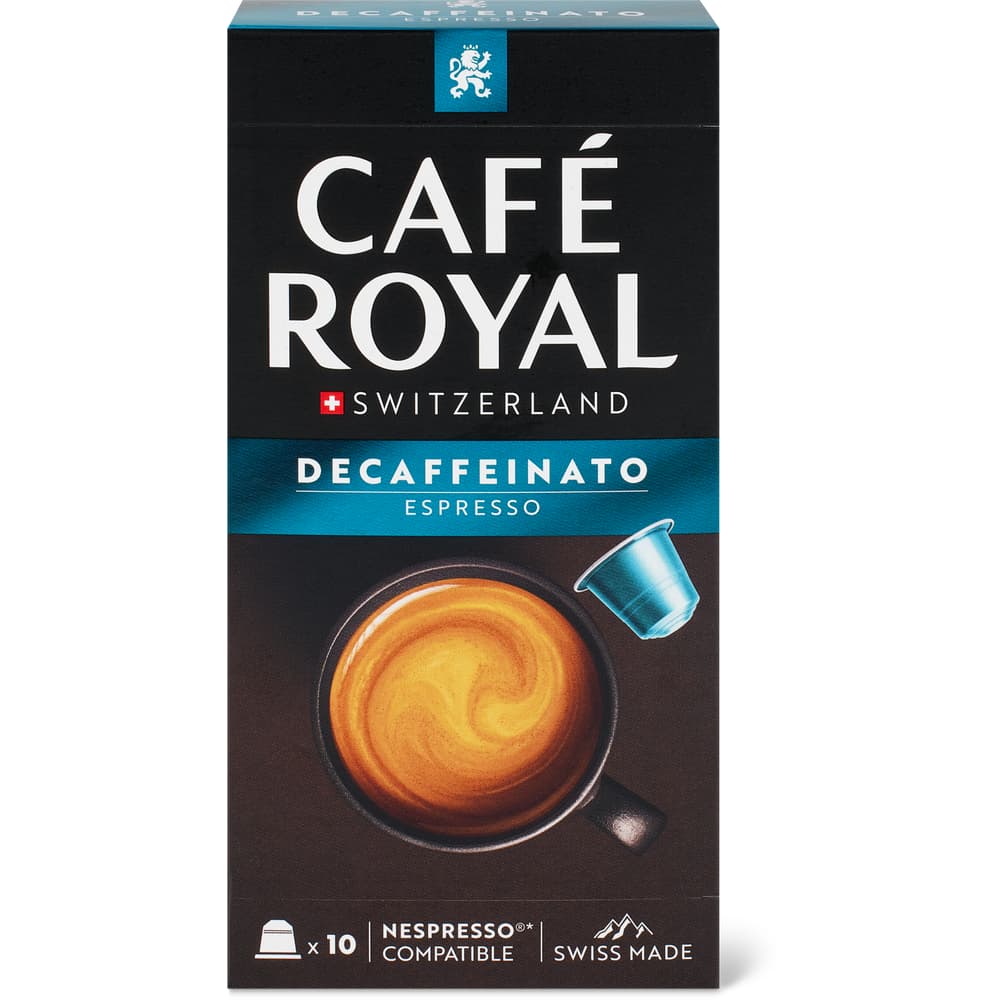 Café Royal Kaffee-Kapseln aus Aluminium Espresso Decaffeinato Intensität 5/10, kompatibel System Nespresso®