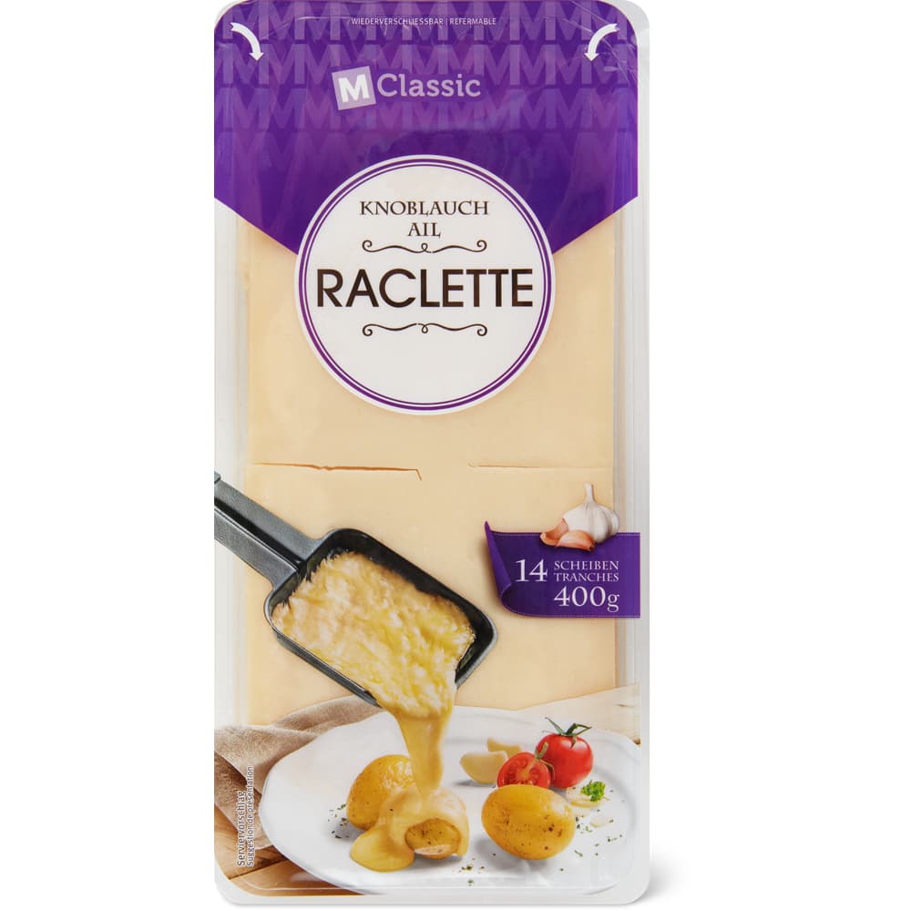 M-Classic Raclette Knoblauch - 14 Scheiben
