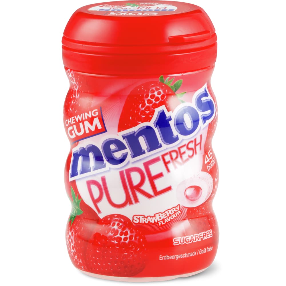 Mentos Pure Fresh Chewing Gum Strawberry