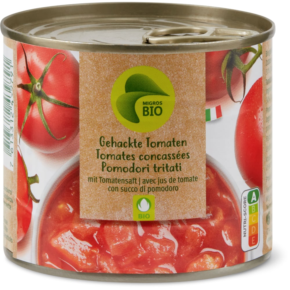 Migros Bio Gehackte geschälte Tomaten