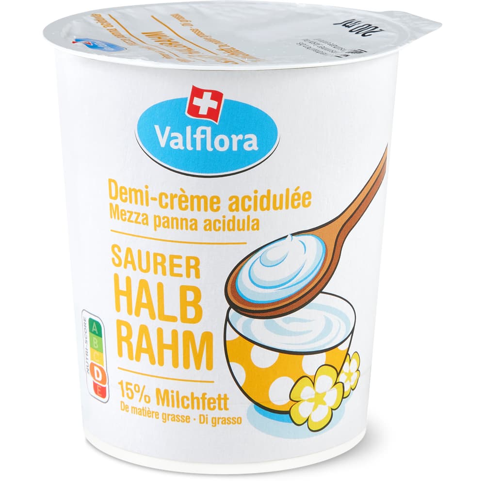 Valflora Saurer Halbrahm 15% Fett