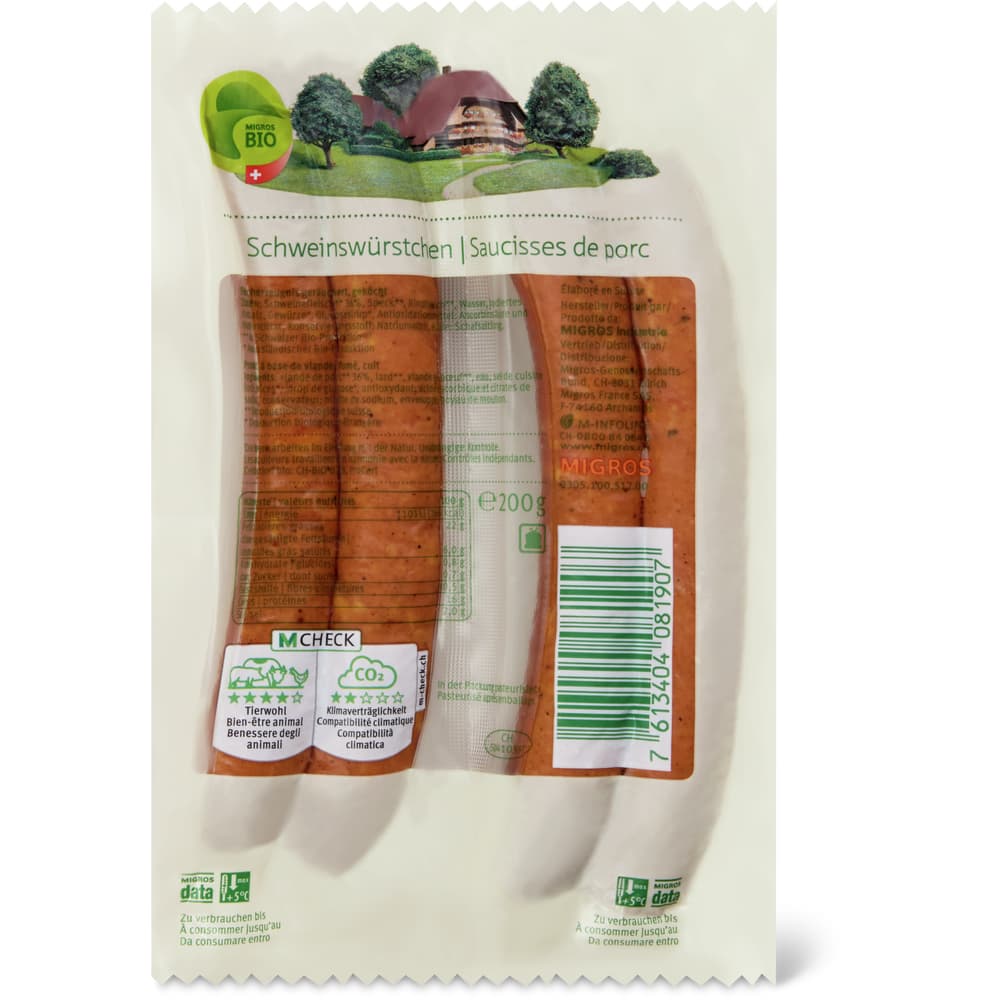 Migros Bio Schweinswürstchen