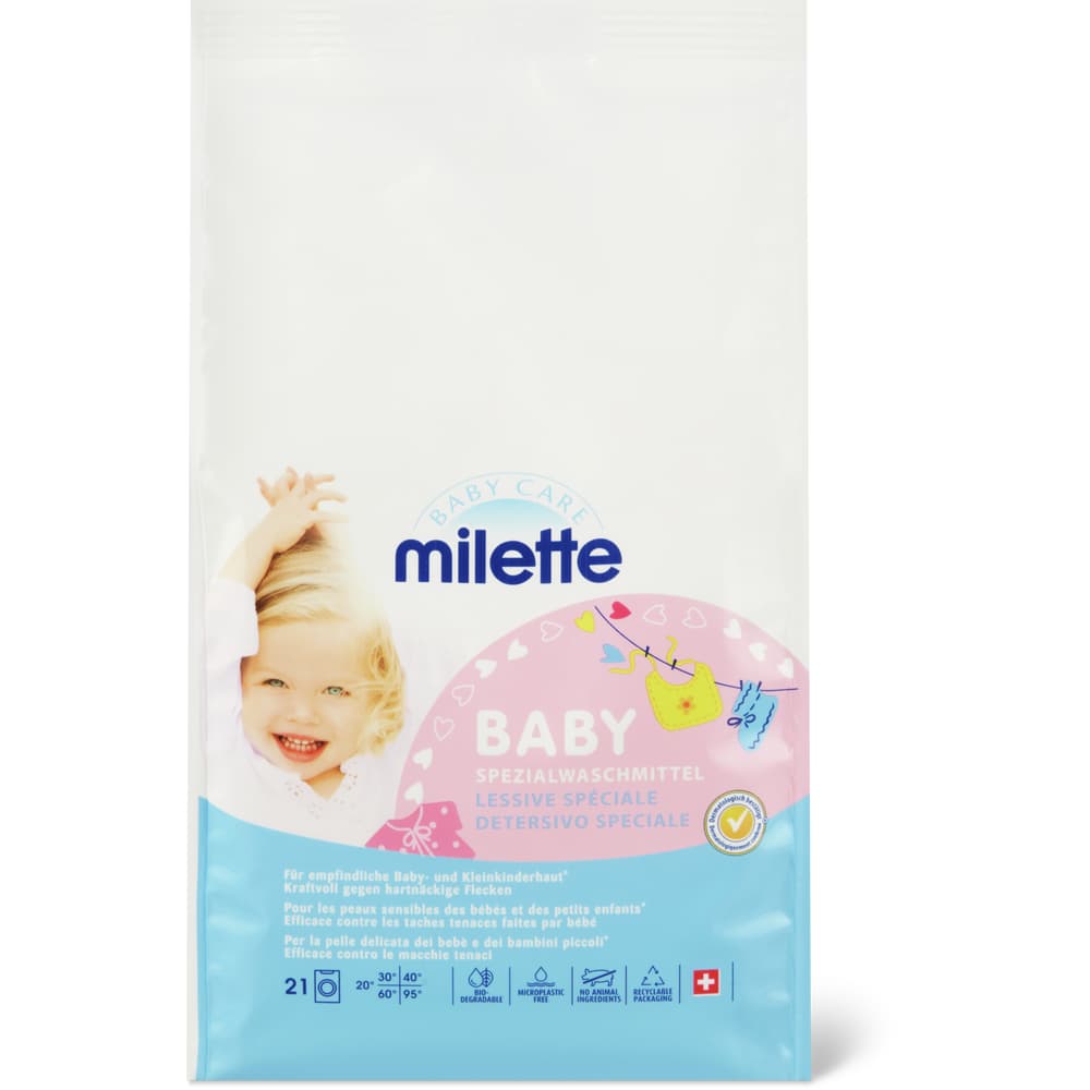 Milette Baby Care Waschpulver für Baby 21 Waschgänge