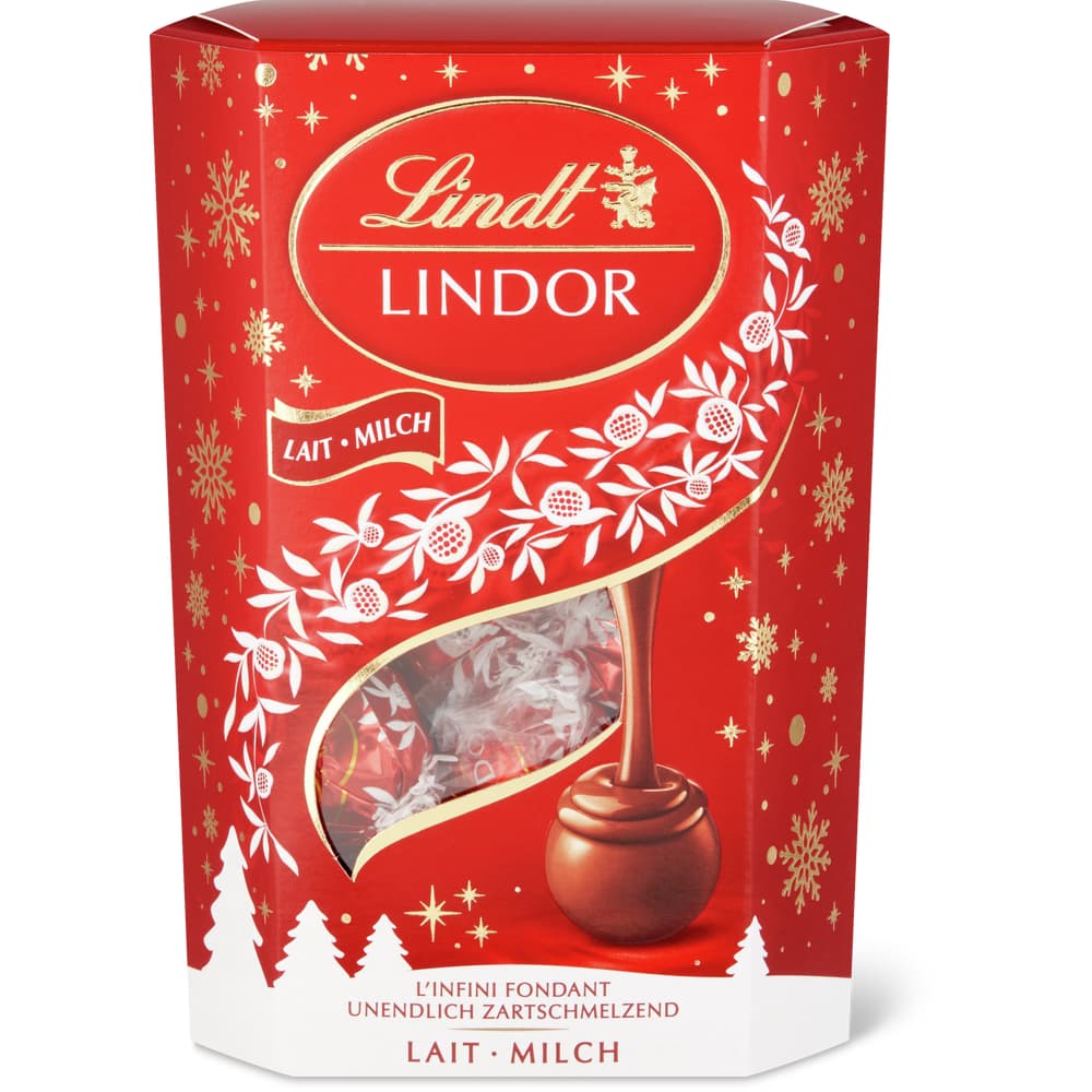 Lindt Lindor Schokoladen-Kugeln Milchschokolade mit zartschmelzender Füllung