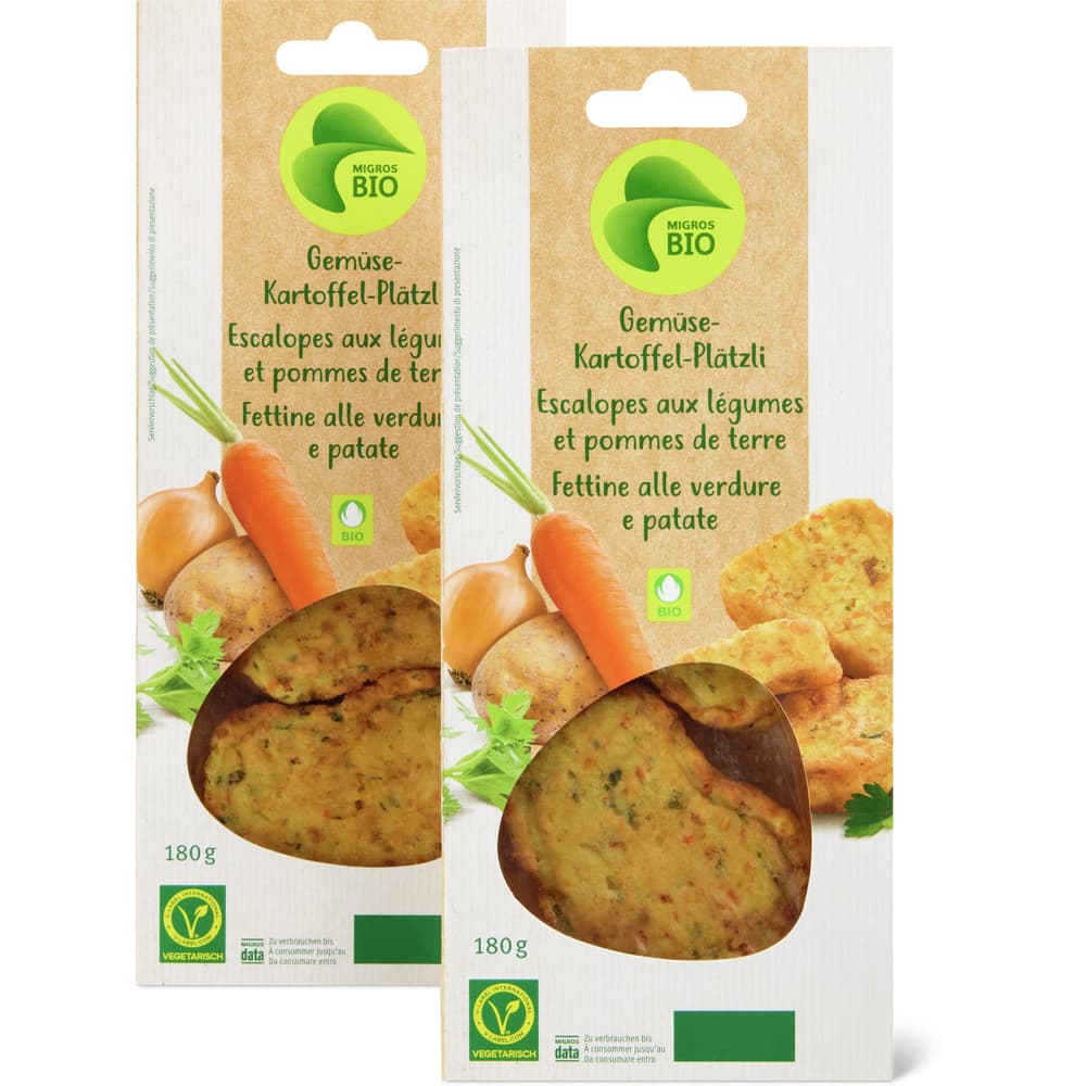 Gemüse-Kartoffel-Plätzli Bio, vegetarisch