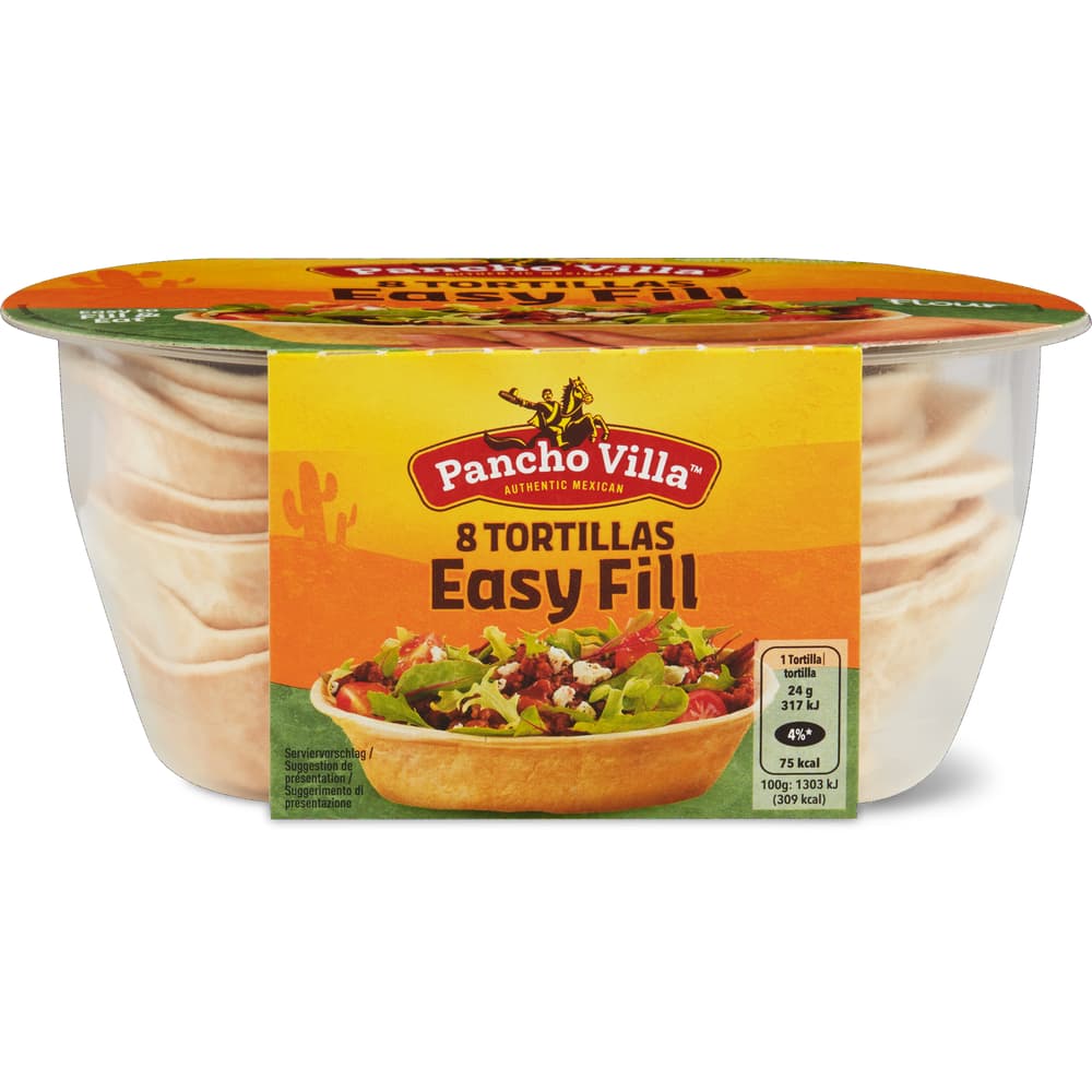 Pancho Villa Weizen Tortillas Easy Fill
