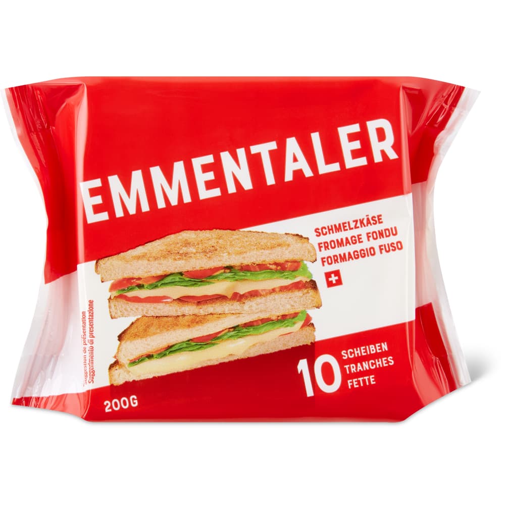 Emmentaler Schmelzkäse 10 Scheiben