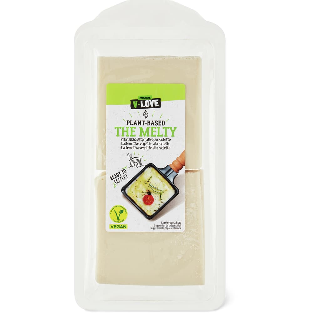 V-Love The Melty Pflanzliche Alternative zu Raclette Nature Vegan