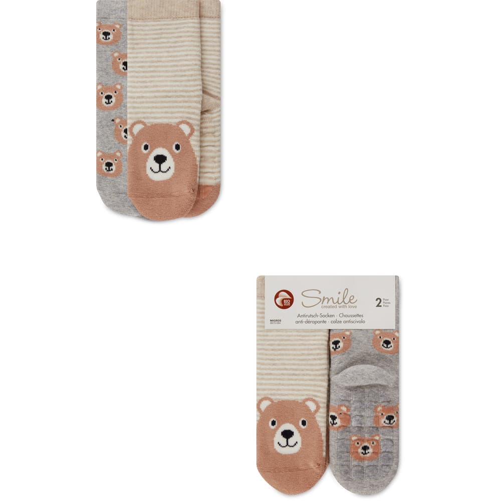 Smile Bio Antirutsch-Socken Verschiedene Größen