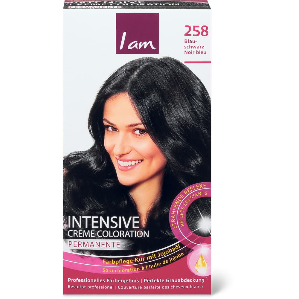 I am hair Intensive Creme Coloration 258, Blauschwarz