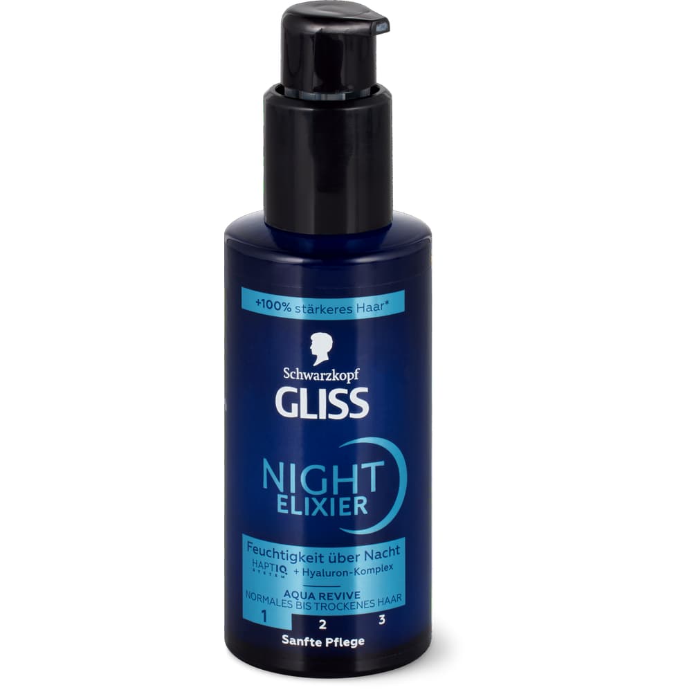 Gliss Aqua Revive Night Elixir normales bis trockenes Haar