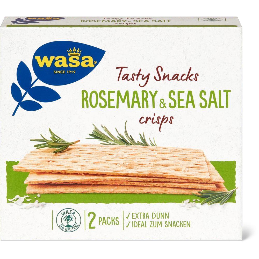 Wasa Knäckebrot SESAM Thin Rosmarin - Extra Thin
