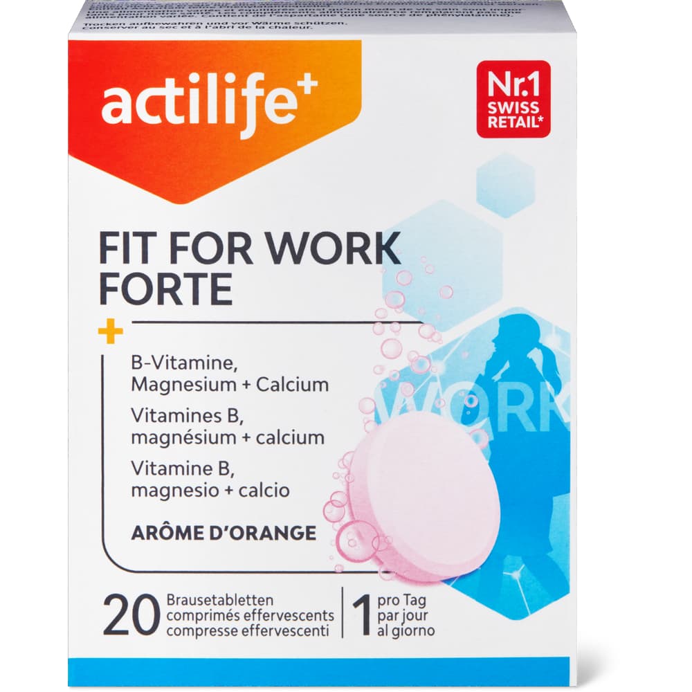 Actilife Brausetabletten Fit for Work Forte