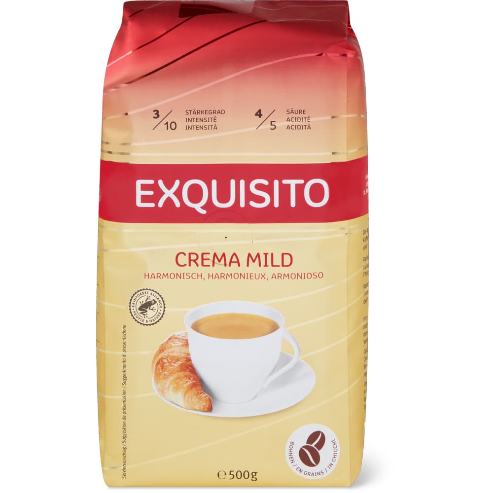 Exquisito Bohnenkaffee Edel und ausgewogen