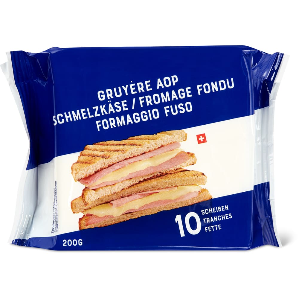 Gruyère Schmelzkäse 10 Scheiben