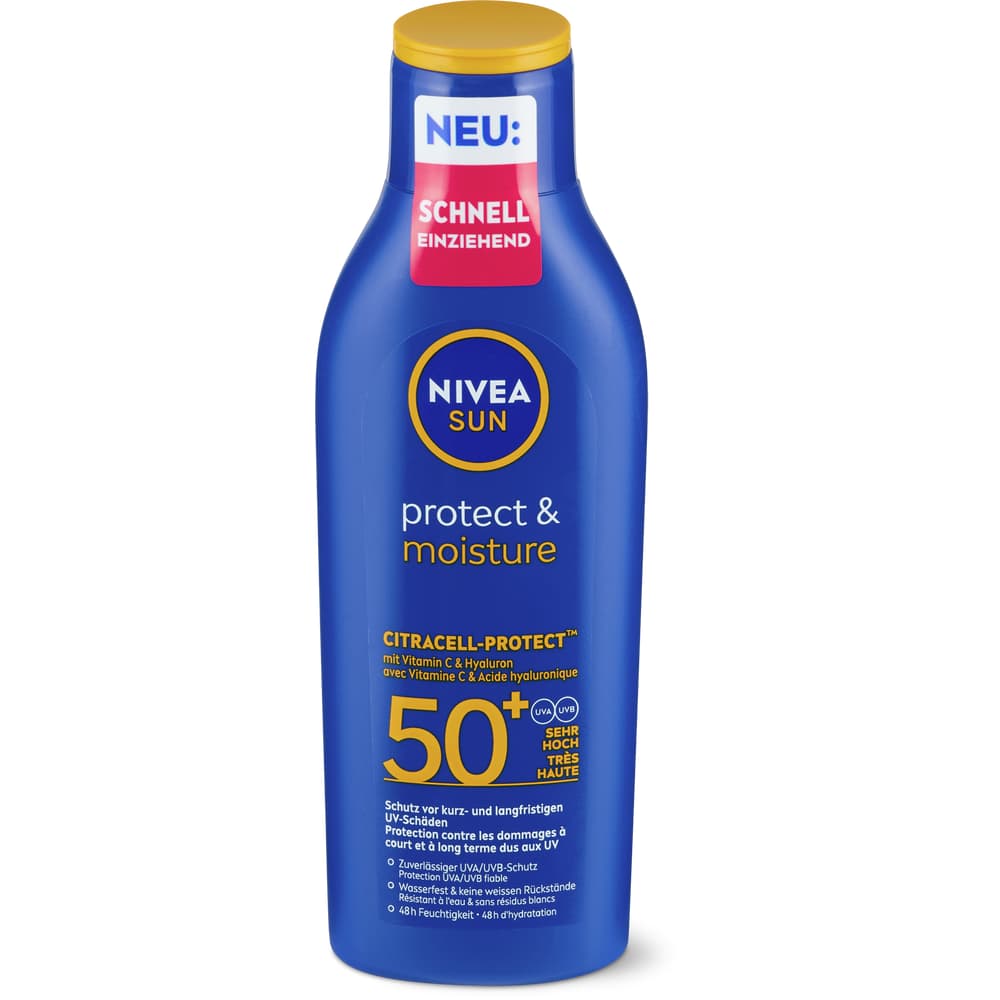 Nivea Sun Pflegende Sonnenmilch Protect & Moisture - LFS 50+