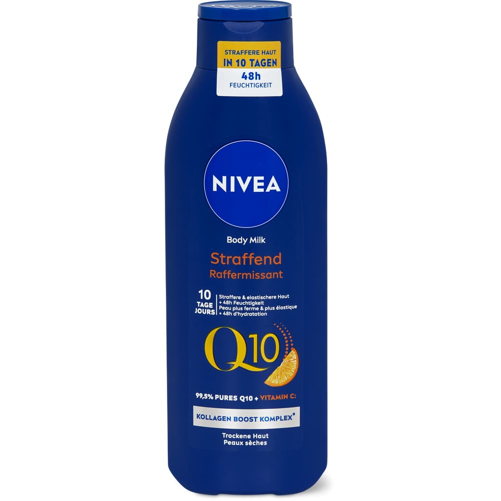 NIVEA Körpermilch Mit Q10 & Vitamin C – Für Spürbar Straffere Und Glattere Haut!