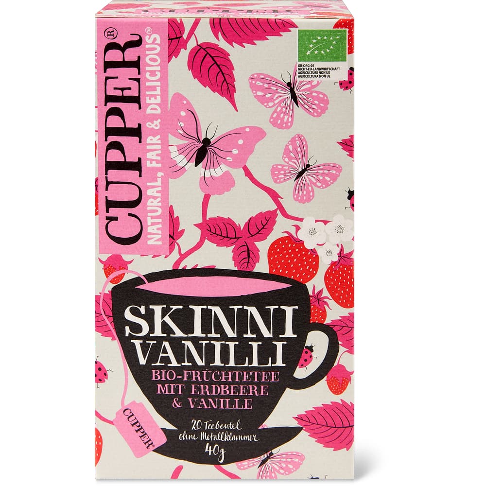 Cupper Bio Früchtetee Erdbeere und Vanille