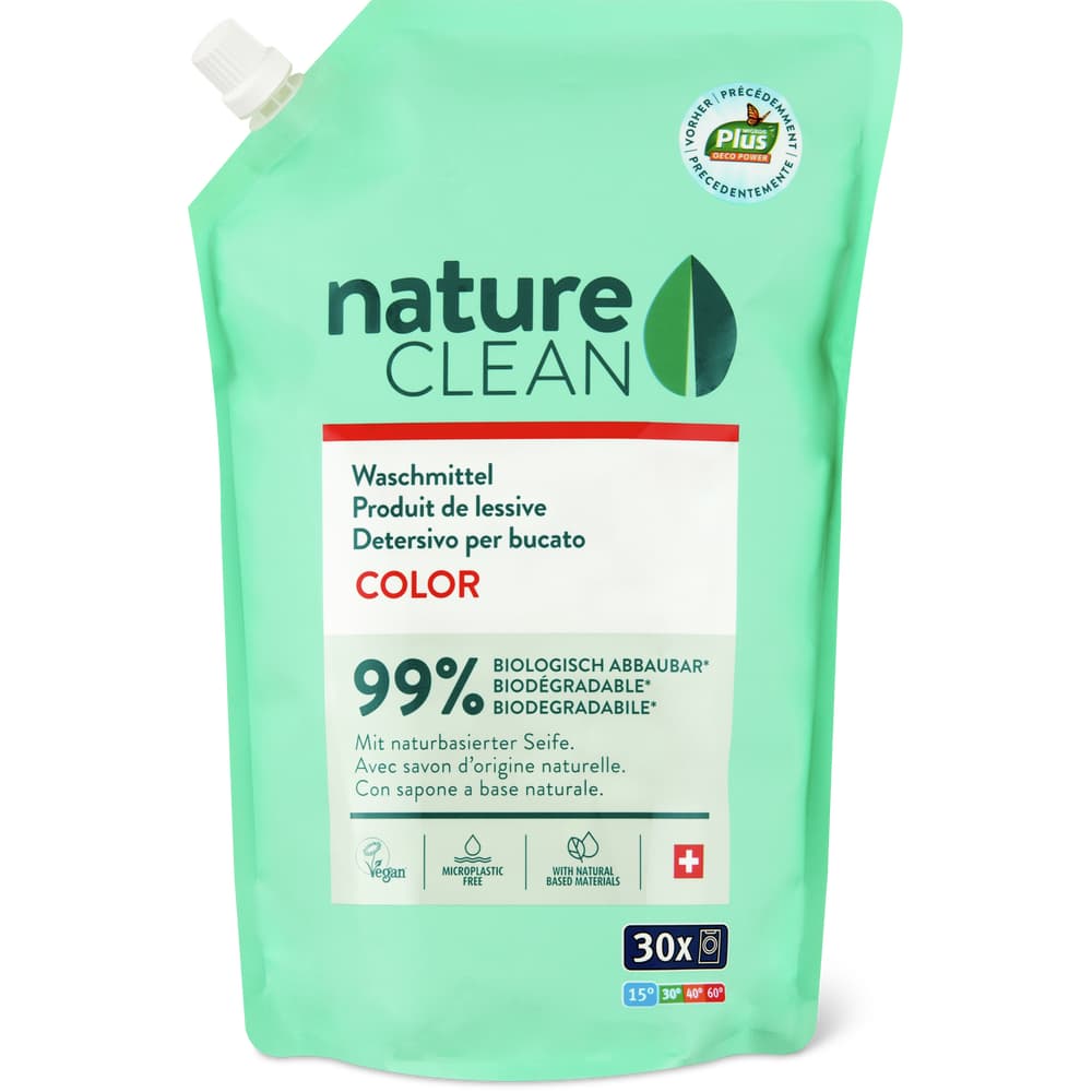 Nature Clean Color Flüssigwaschmittel 30 Waschgänge