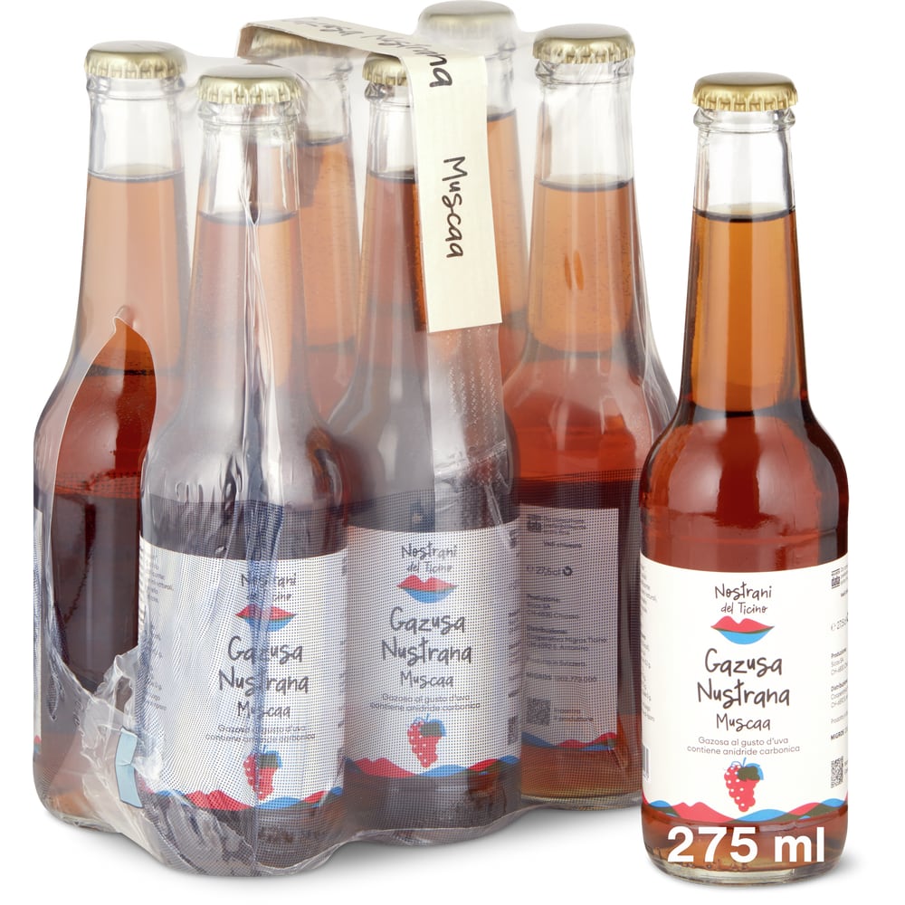 Muscaa Gazusa Nustrana Muscaa moscato · Nostrani del Ticino, sans alcool • Migros