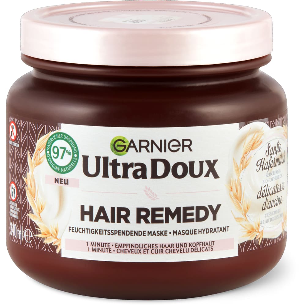 Garnier Ultra Doux Sanfte Hafermilch Maske empfindliches Haar & Kopfhaut