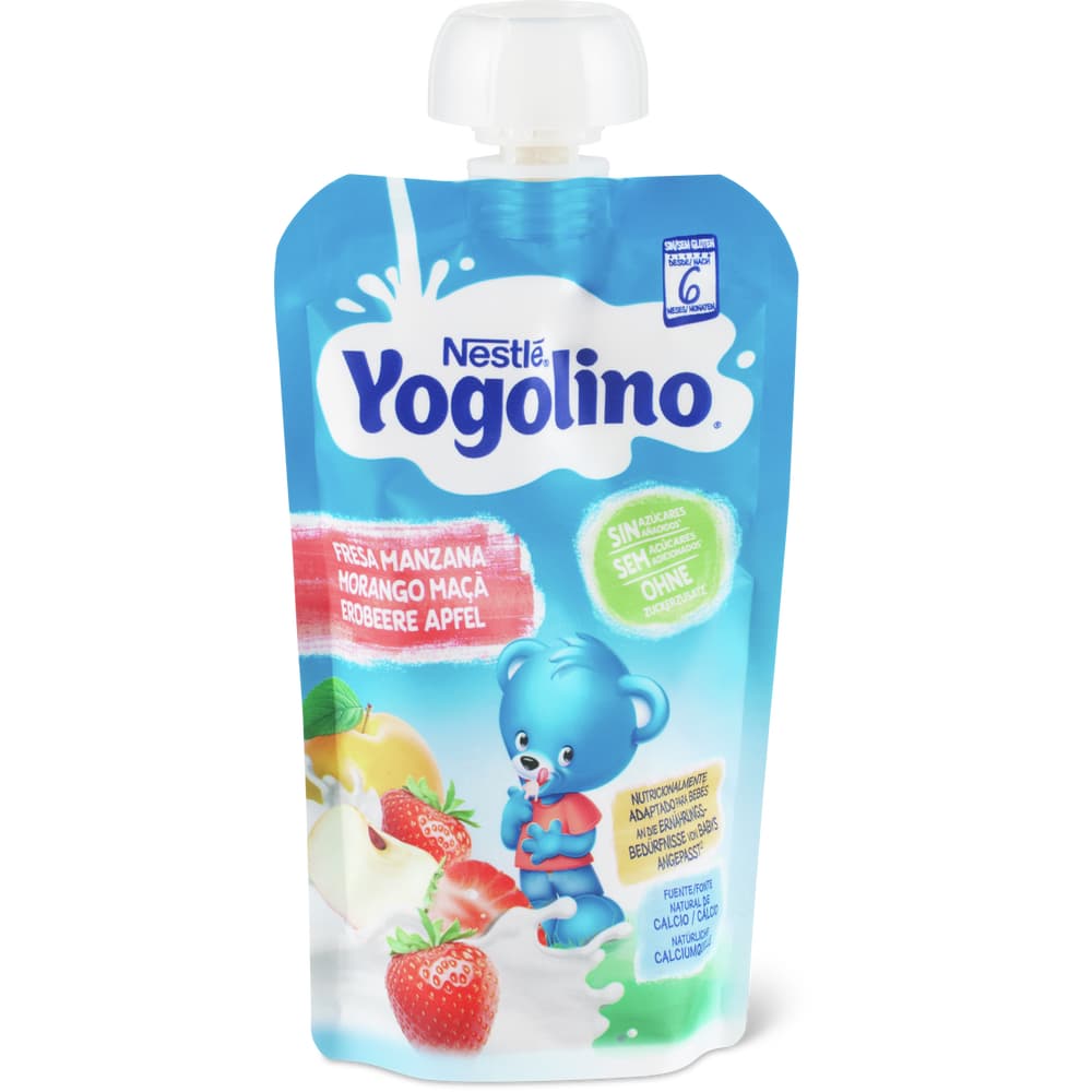 Nestlé Yogolino Quetschbeutel für Babys Erdbeere & banane Nach 6 Monaten