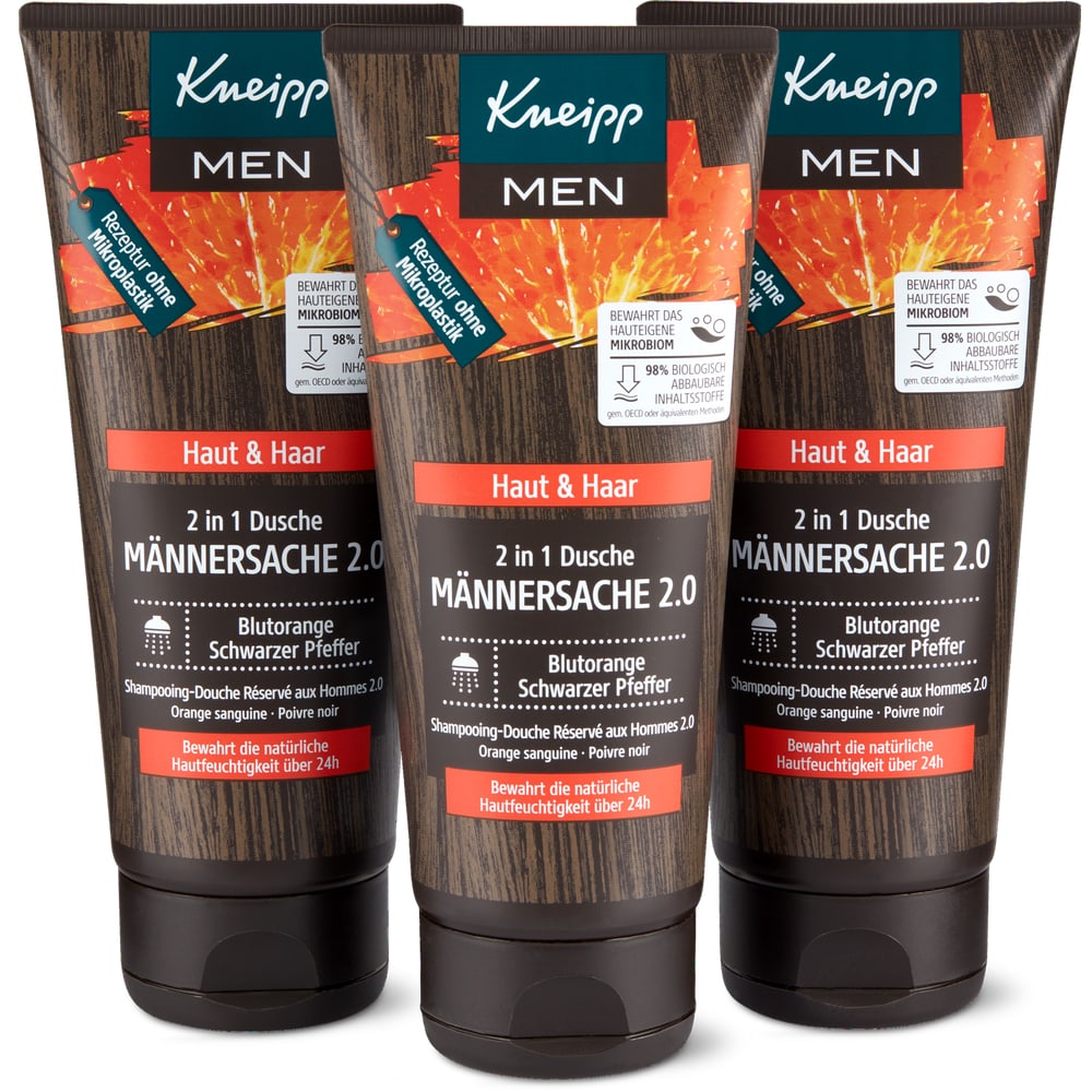 Kneipp Men Männersache 2in1 Dusche Blutorange & Schwarzer Pfeffer