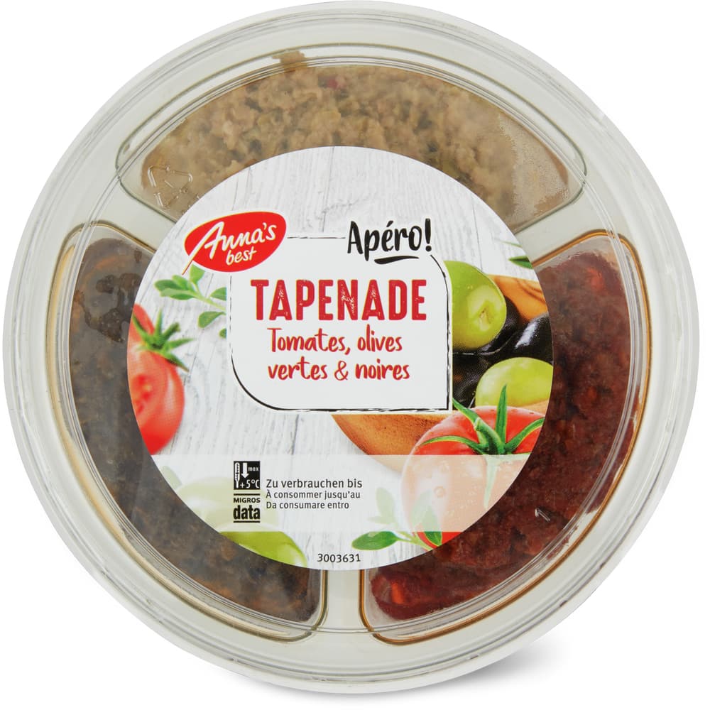 Anna's Best Tapenade Trio Tomaten, grüne & schwarze Oliven