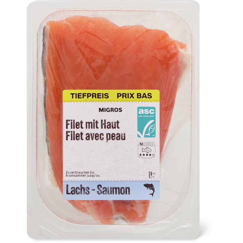 Migros ASC Lachsfilet mit Haut