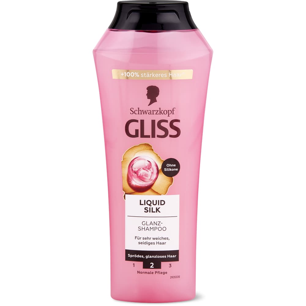 Schwarzkopf Gliss Liquid Silk Shampoo Trockenes, glanzloses Haar