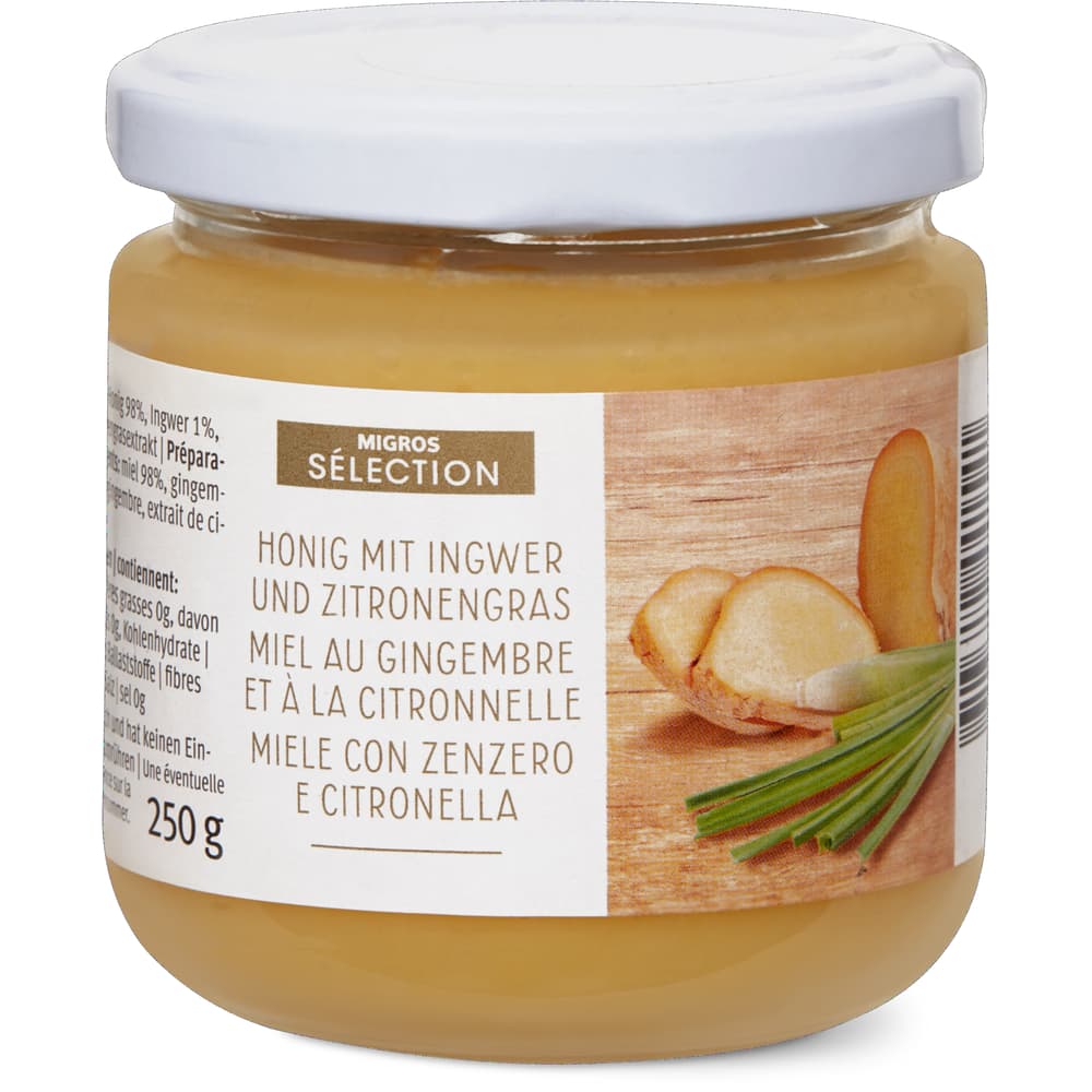 Sélection Honig mit Ingwer und Zitronengras