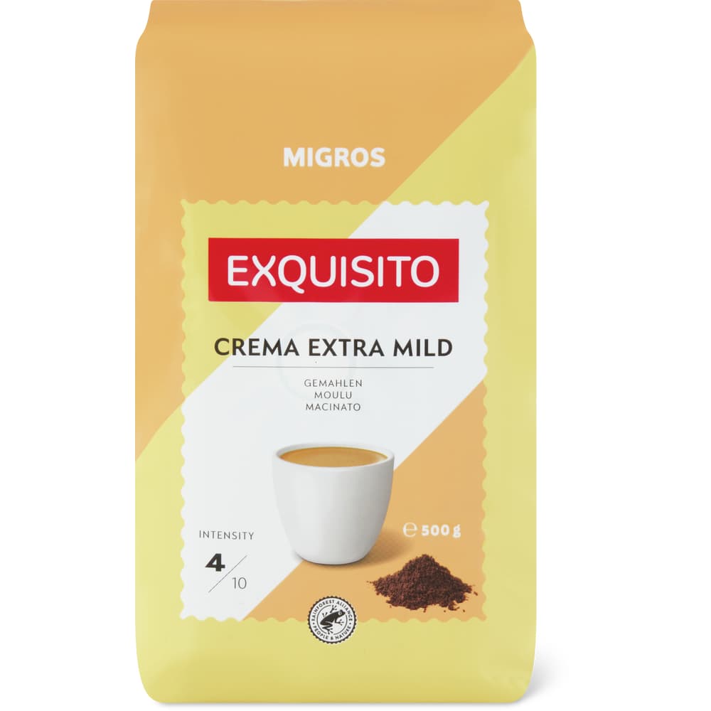 Migros Exquisito Gemahlener Kaffee Crema extra mild