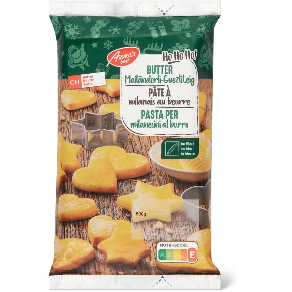 Anna's Best Buttermailänderliguetzliteig im Block