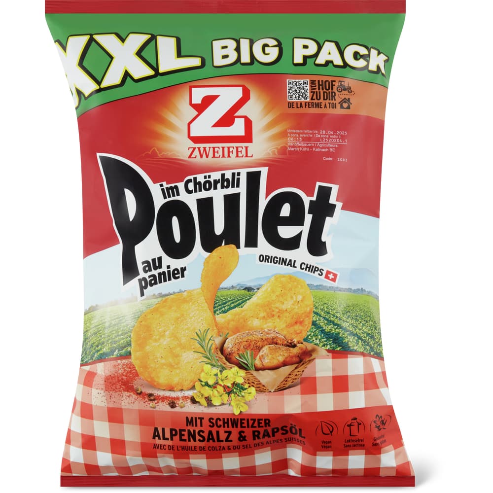 Zweifel Chips Poulet im Chörbli