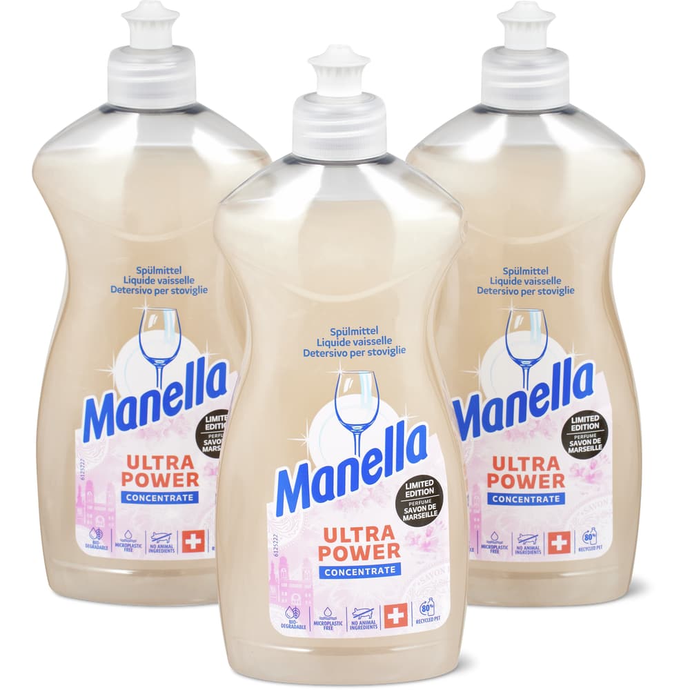 Manella Sponge Manella Ultra Power · Washing-up liquid · Marseille soap • Migros Online