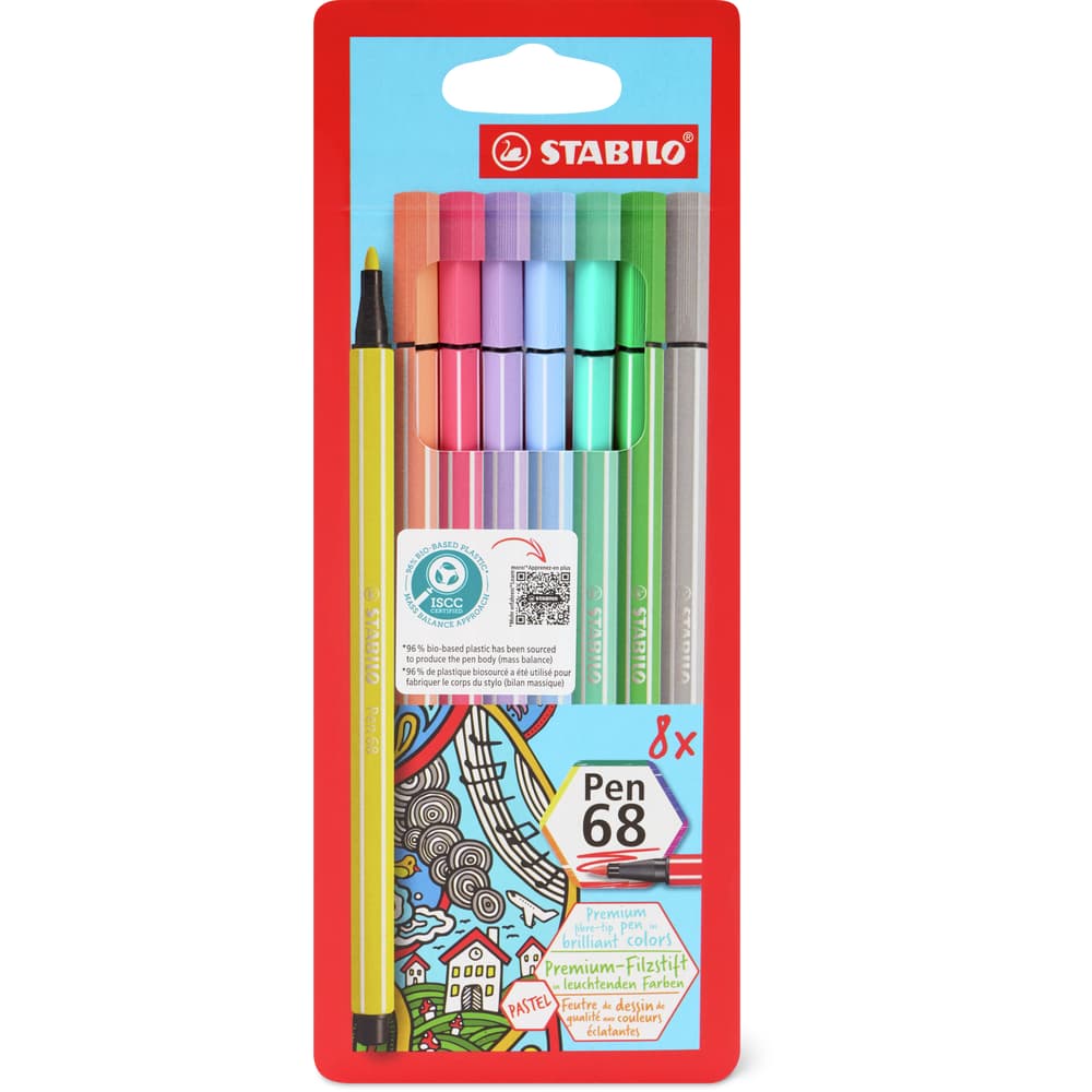 Stabilo Fasermaler Pen 68 Pastel