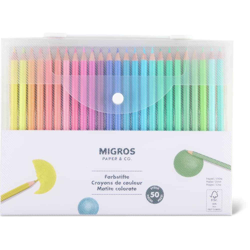 Migros Paper & Co. Farbstifte Box