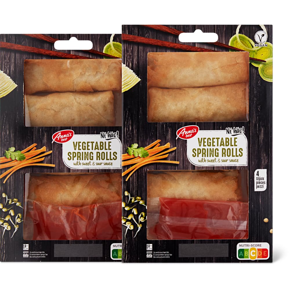 Anna's Best Frühlingsrollen Gemüse mit Sweet & Sour Sauce, vegan