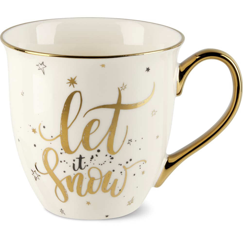 Migros Kitchen & Co. Tasse weiss, gold