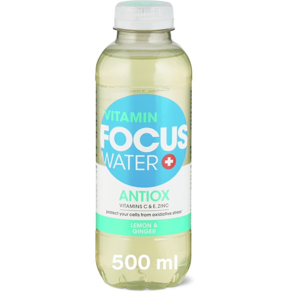 Focus Water Antiox Vitamin Wasser Zitrone & Ingwer